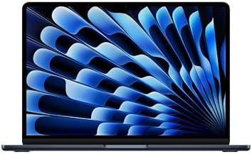 Apple 2026 MacBook Air 13-inch Laptop with M5 chip: Built for AI, 13.6-inch Liquid Retina Display, 16GB Unified Memory, 512GB SSD, 12MP Center Stage Camera, Touch ID, Wi-Fi 7; Midnight