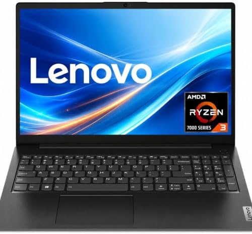 Lenovo V15 Business Laptop, AMD Ryzen 3 7320U (Outperforms i7-1065G7), 16GB DDR5 RAM, 512GB PCIe NVMe SSD, 15.6" FHD Anti-Glare Display, Windows 11 Pro, Wi-Fi 6, RJ-45 Ethernet, Dolby Audio