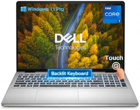 Dell 16 Touchscreen Laptop, Core 7 150U, 32GB DDR5 RAM 5200MT/s, 1TB SSD | 16:10 FHD+ 300nits WVA/IPS Display, Full-size Backlit Keyboard with Number Pad, Fingerprint Reader, Ai Copilot Key, Win11 Pro